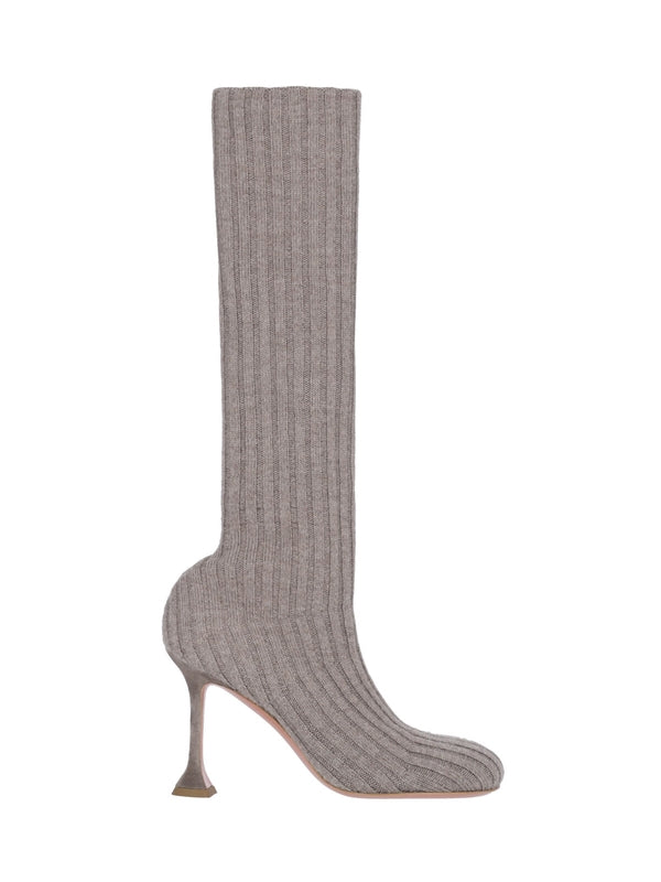 Veneda Knit High Boot Heels