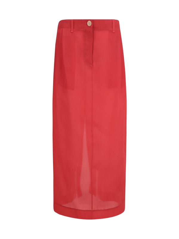 Khaite Red Skirts