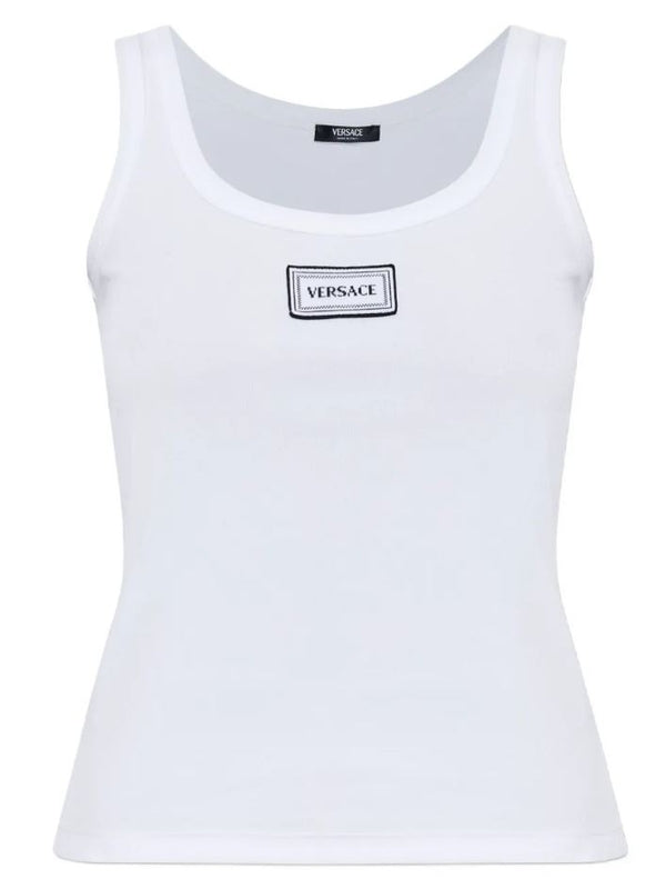 Versace White Sleeveless