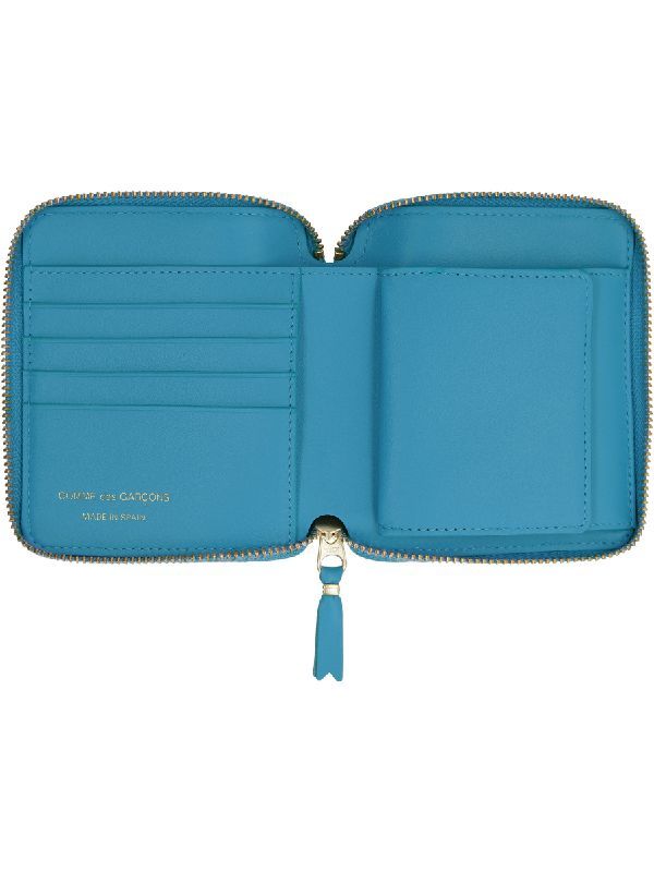 Zipper Around Coin Pocket Leather Wallet