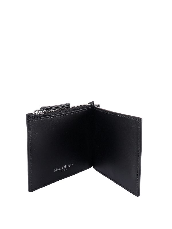 Stitch Leather Money Clip Wallet