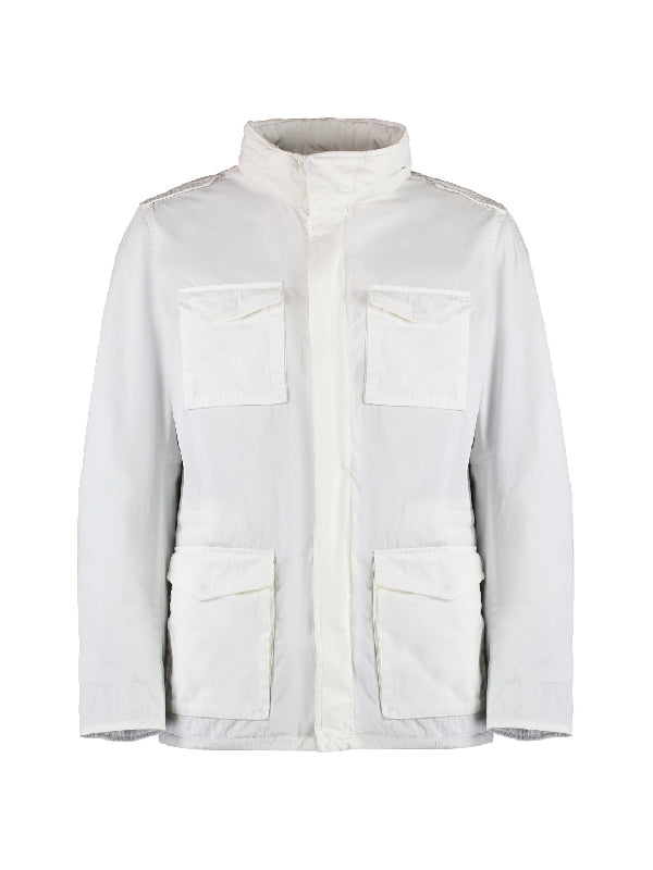 Cotton Pocket High Neck Jacket