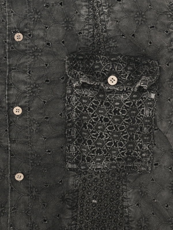 Vintage-Effect Lace Shirt