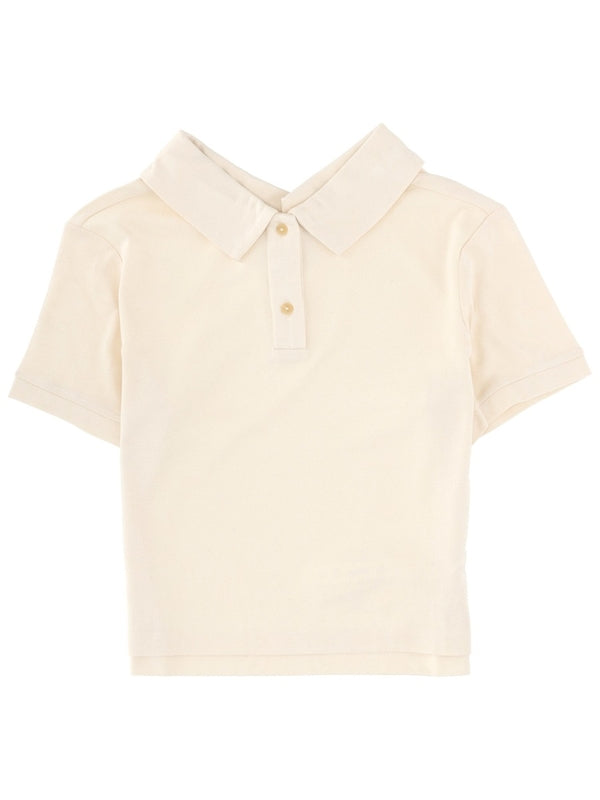 Khaite Beige Polo Shirts