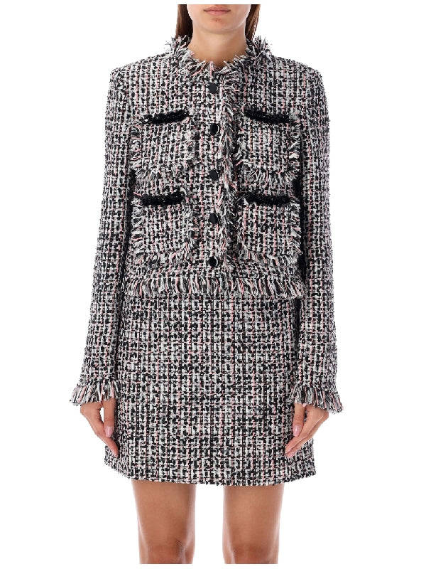 Boucle Fringe Jacket