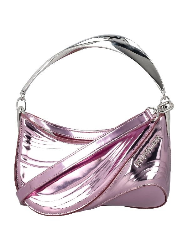 Metallic Curve 01 Shoulder Bag