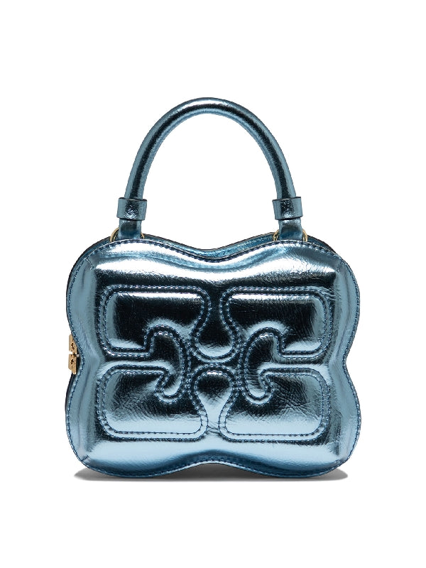 Butterfly Metallic Small Tote
  Bag