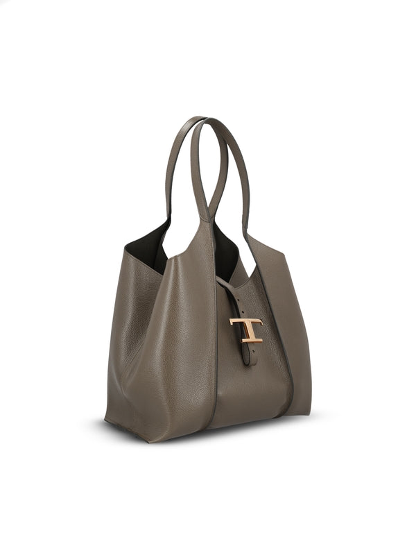 Tod'S Grey Tote Bags
