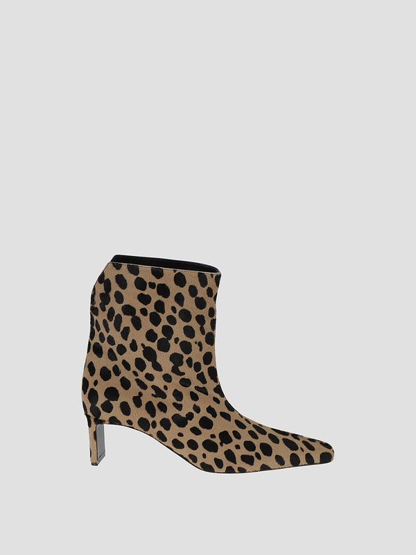 Khaite Leopard Ankle Boots