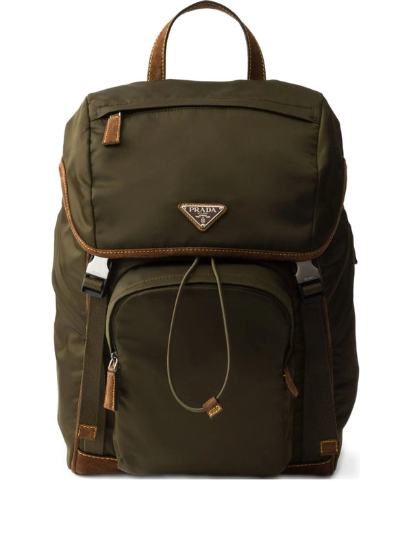 Triangle Logo Nylon Backpack