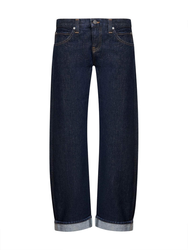 Khaite Navy Denim Pants