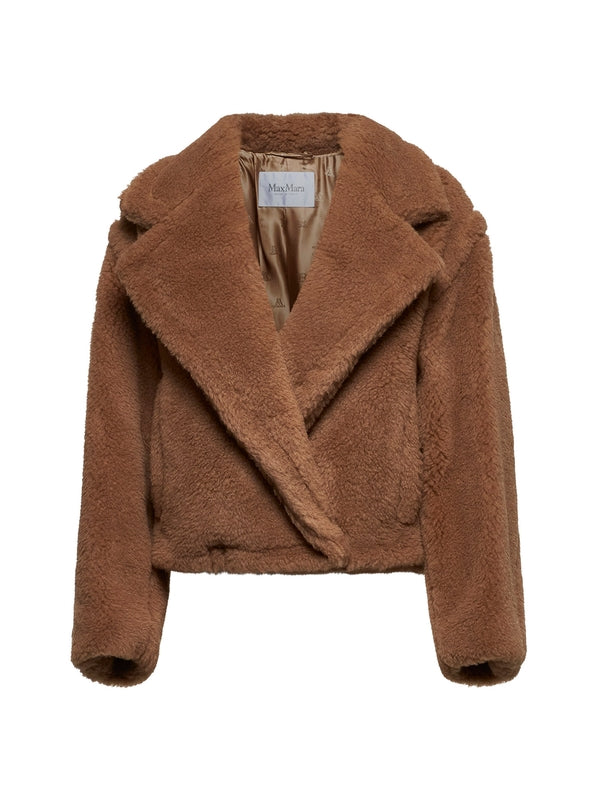 Gardone Camel Silk Shearling Jacket