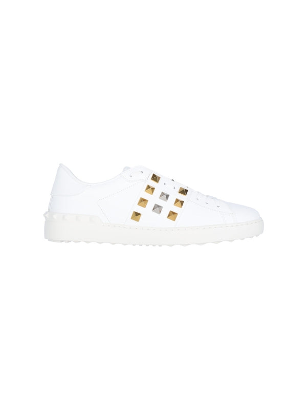 Rockstud Leather Lowtop Sneakers