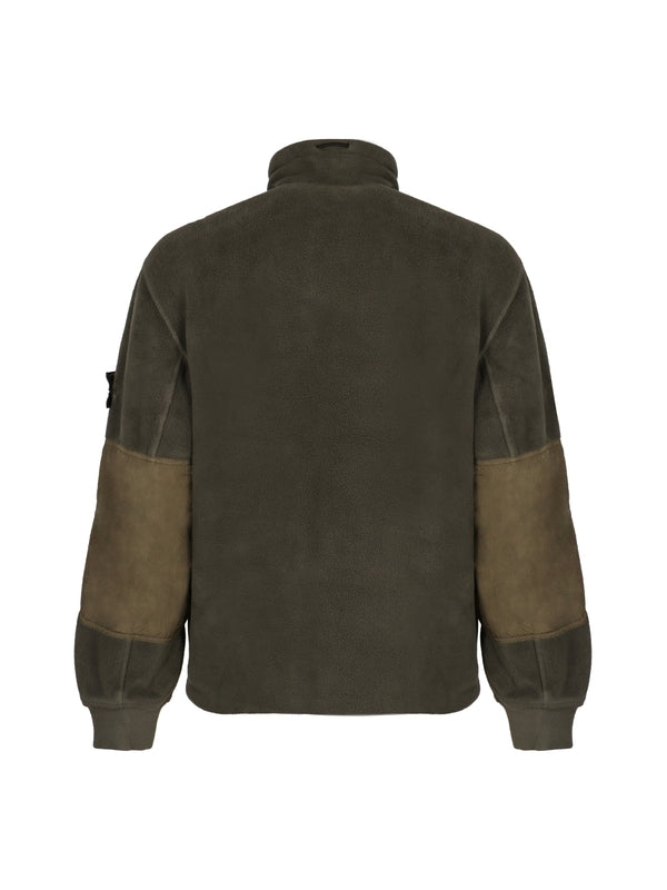 Wappen Patch Fleece Zip-up Jacket