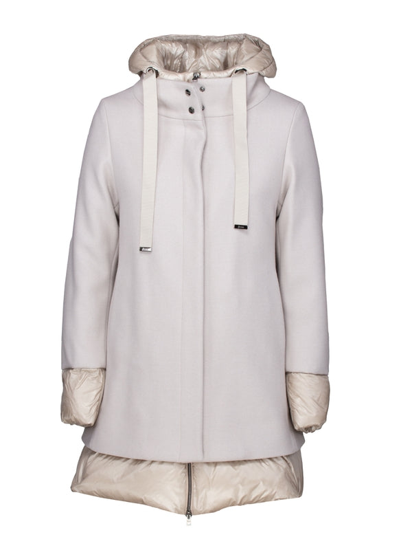 Drawstring Hood Padding Parka