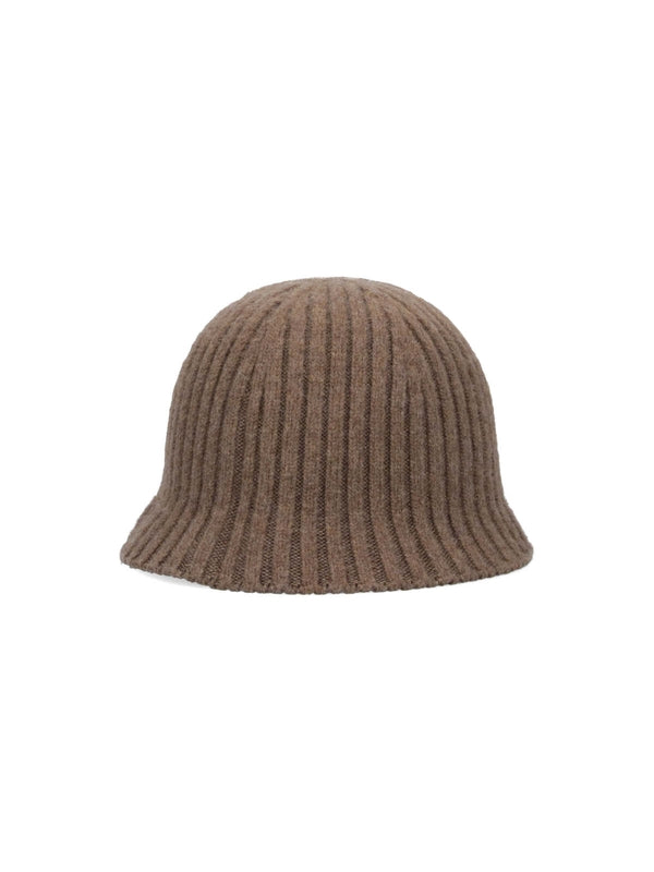 Cashmere Blend Ribbed Bucket Hat