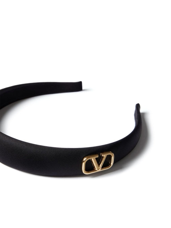 V Logo Silk Hair Band