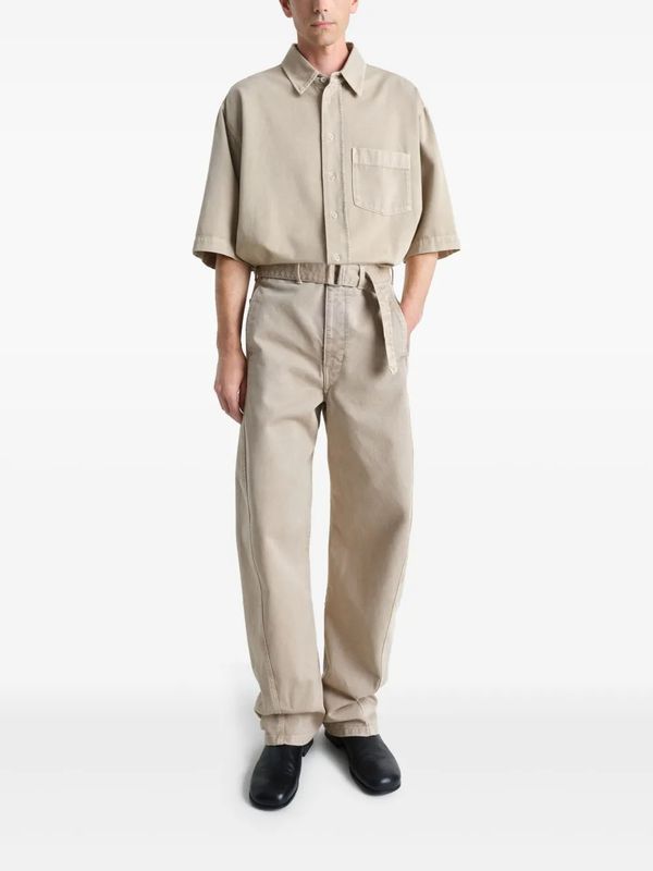 Twist Belt Denim Pants