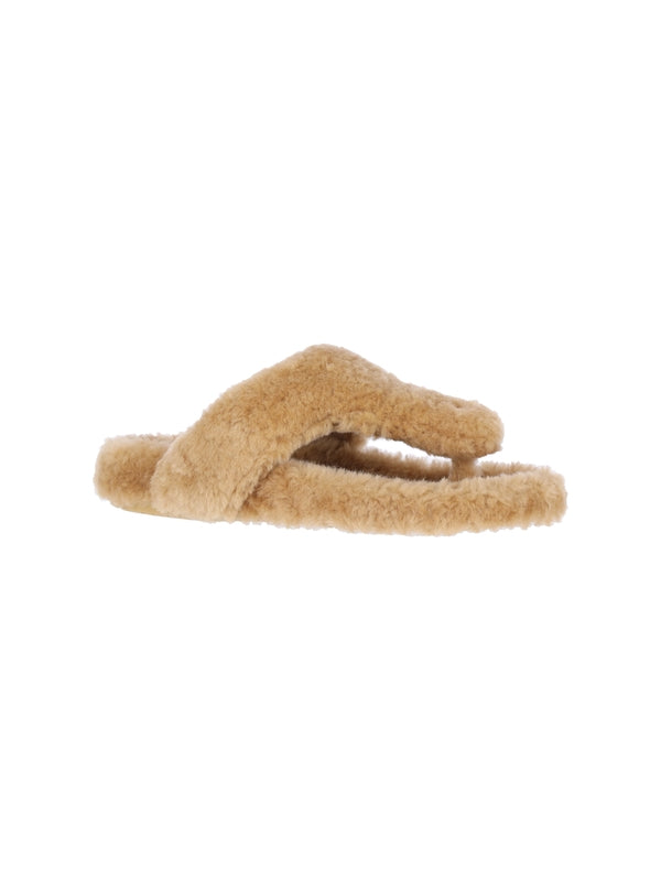 Easy Shearling Flip-Flops