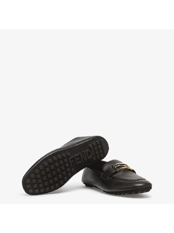 Fendi Flat shoes Black Driving Shoes