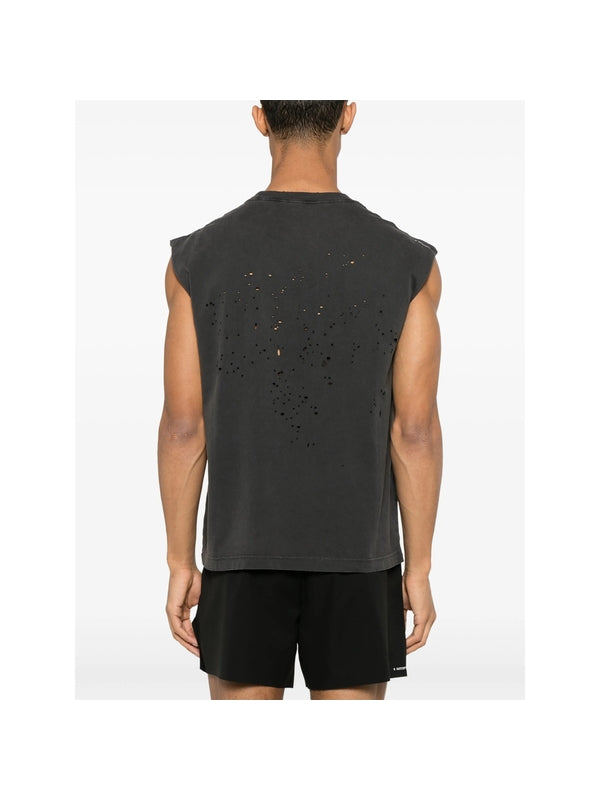 Graphic Print Cotton Tank Top