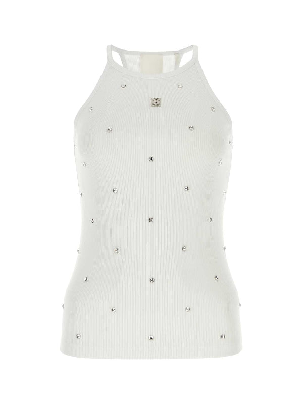 GIVENCHY - TOPS BW70CA3YNK 100 White Sleeveless - Jente