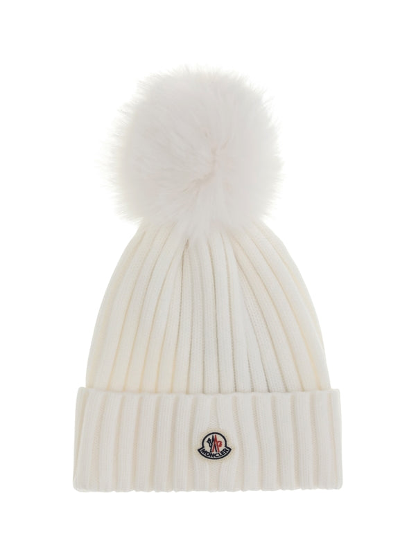 Moncler White Beanies