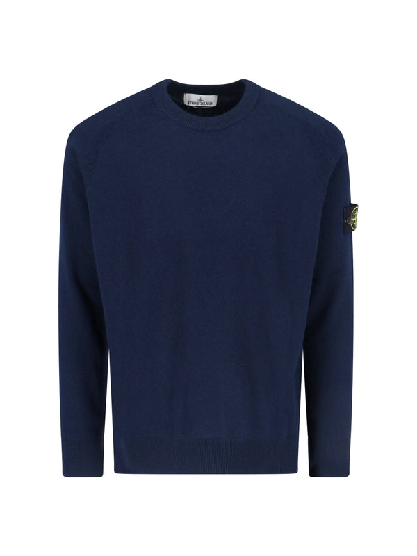 STONE ISLAND - Wappen Patch Wool Knit - Jente