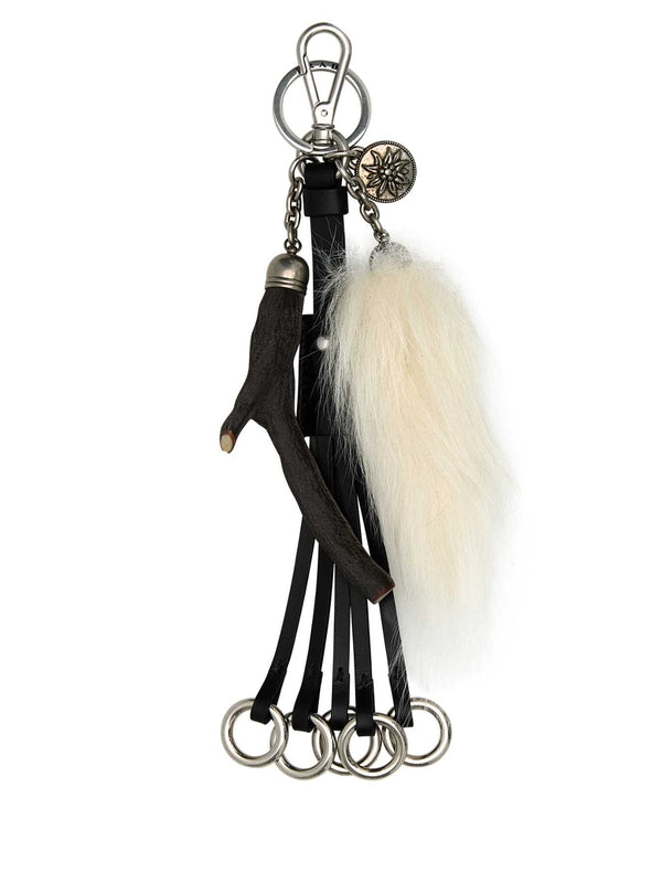 Shearling Tassel Keyring