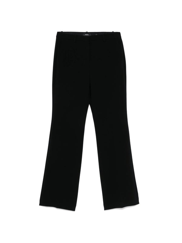 Straight Crepe Pants