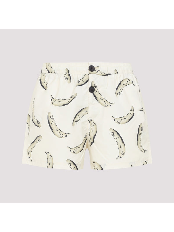Graphic Print Button Boxer Briefs