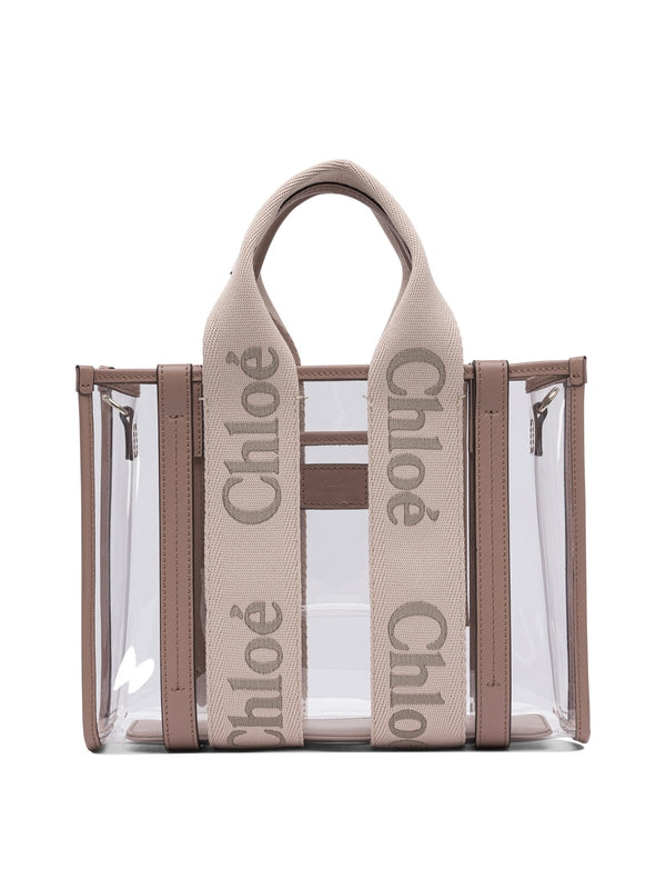 Woody Logo Pvc Small Tote Bag