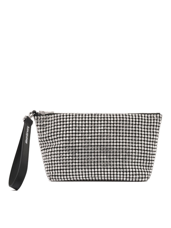 HEIRESS Crystal Strap Pouch Bag