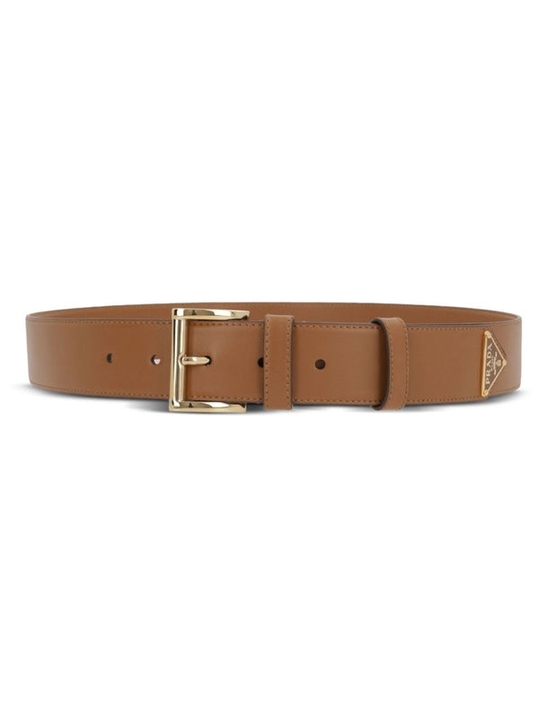 Triangle Logo Leather Belt