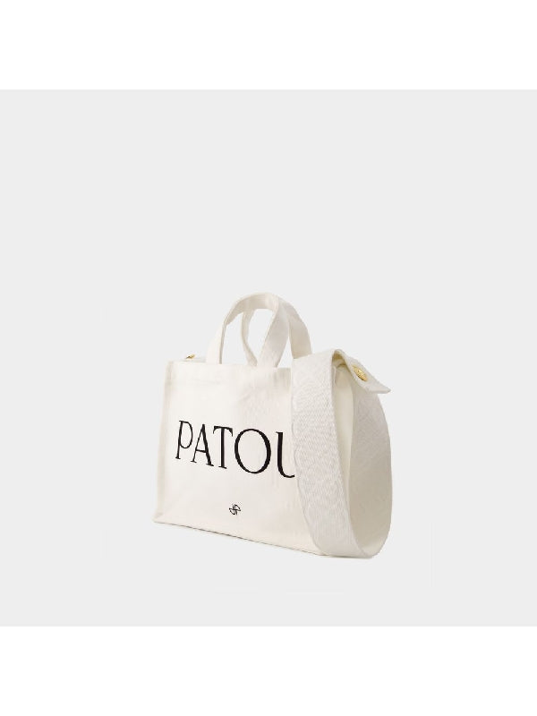 Jacquard Logo Small Cotton Tote Bag