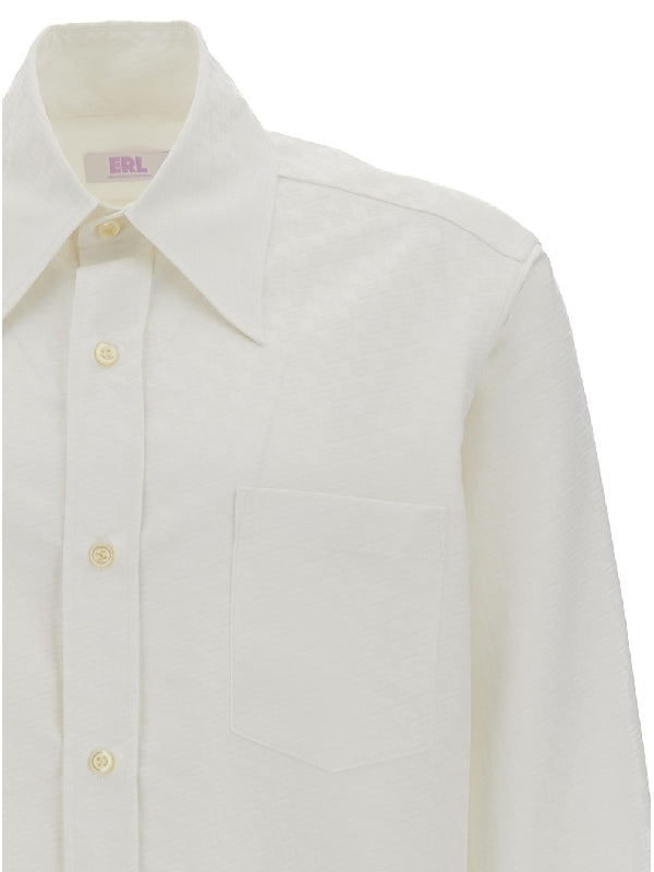 All-Over Logo Button-Up Shirt