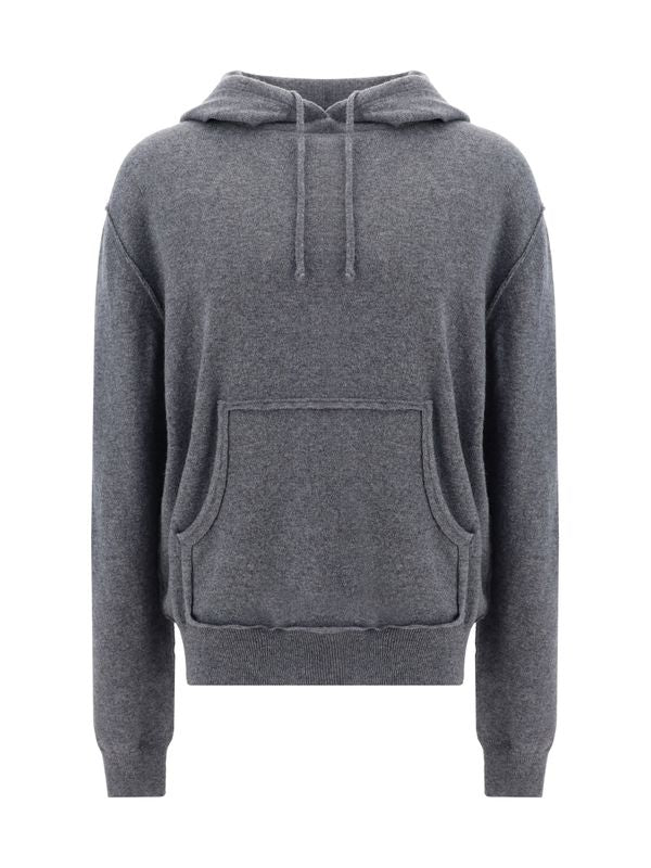 Wool Cashmere Knit Hoodie