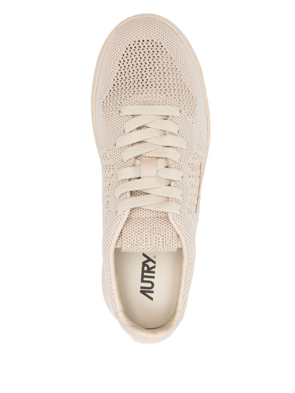 Autry Beige Low Top Sneakers