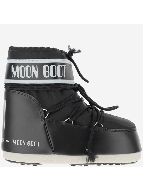 Moonboots Black Lace-Up Boots