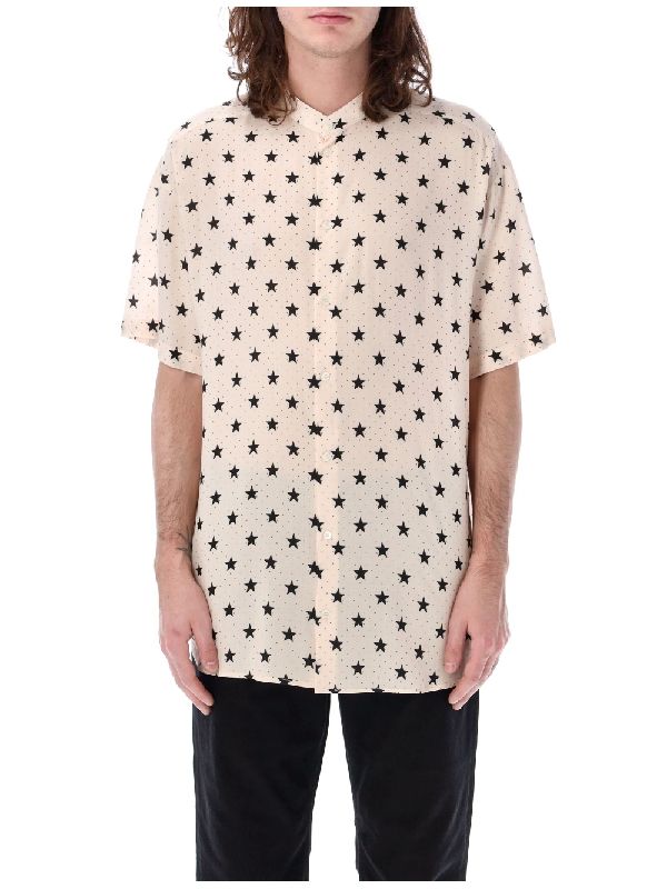 Allover Star Printed Short-sleeve Shirt