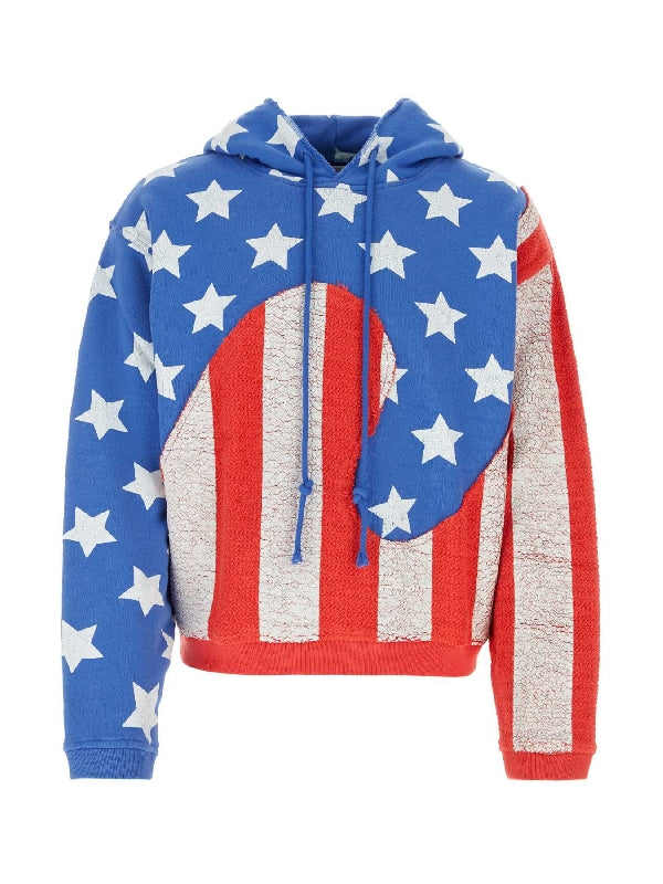 Flag Printing Cotton Hoodie