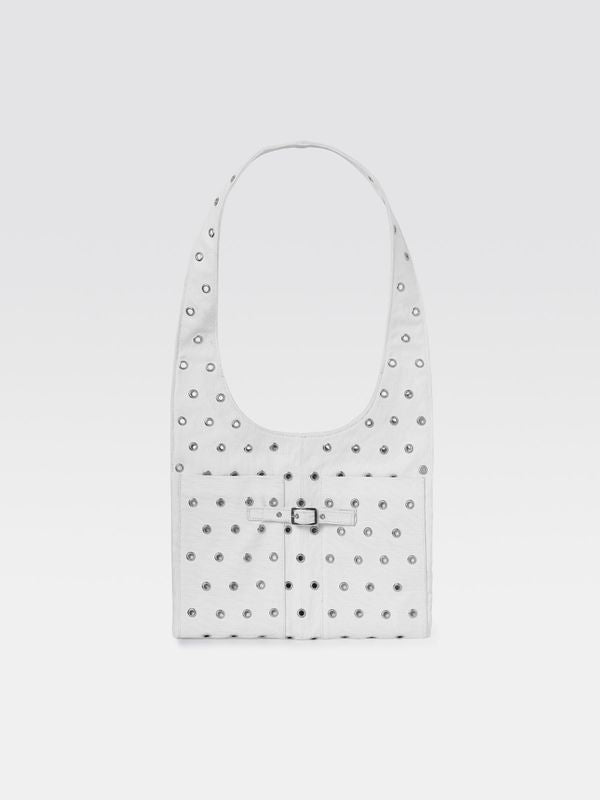 Canvas Eyelet Denim Tote Bag