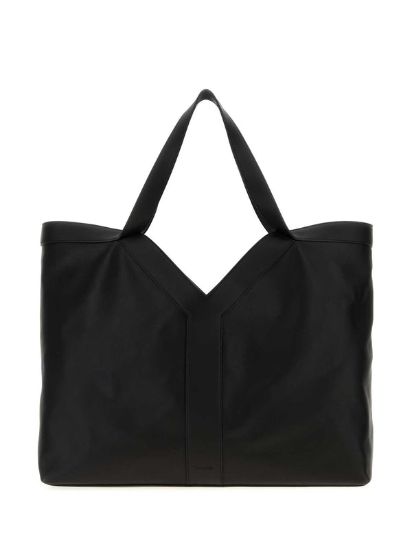 Y Grand Black Tote Bags