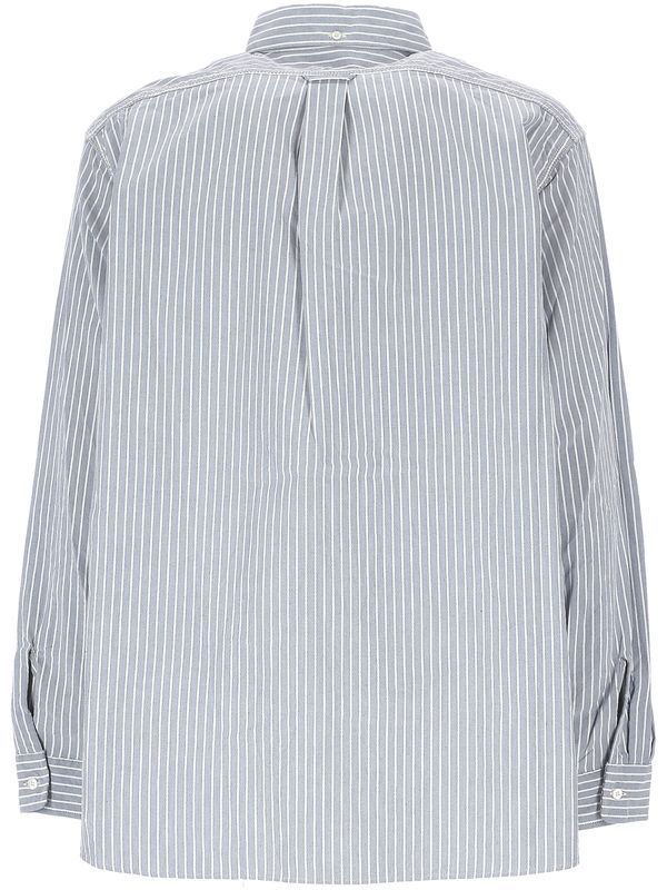 Logo Embroidered Stripe Shirt