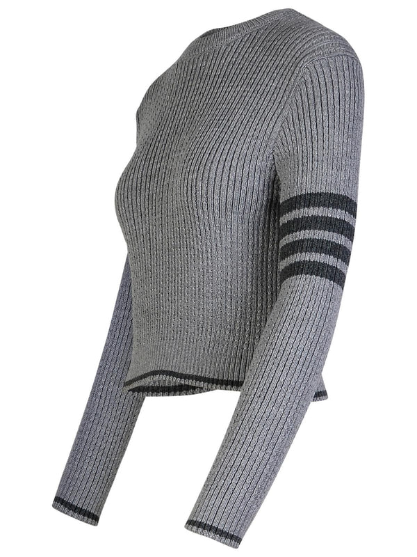 4-bar Wool Rib Knit - Jente