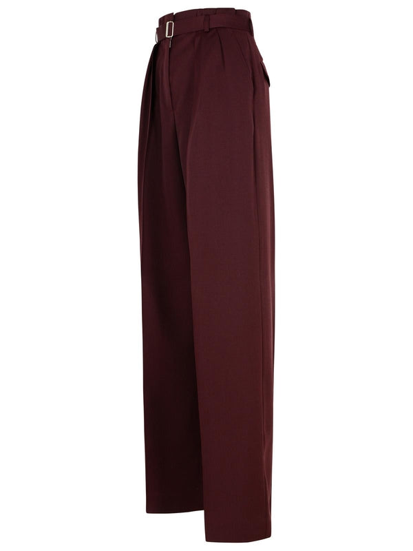 Belted Wool Pleated Pants - Jente