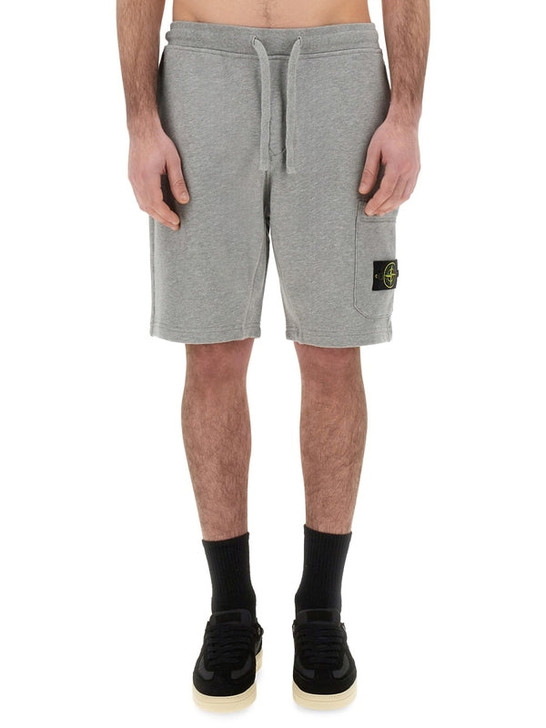 Wappen Patch Cotton Shorts