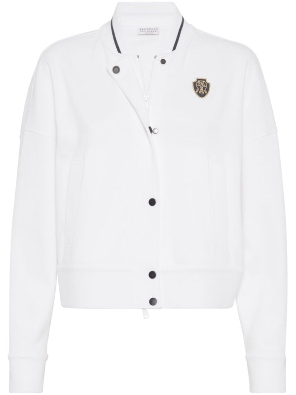 Logo Patch Cotton Bomber