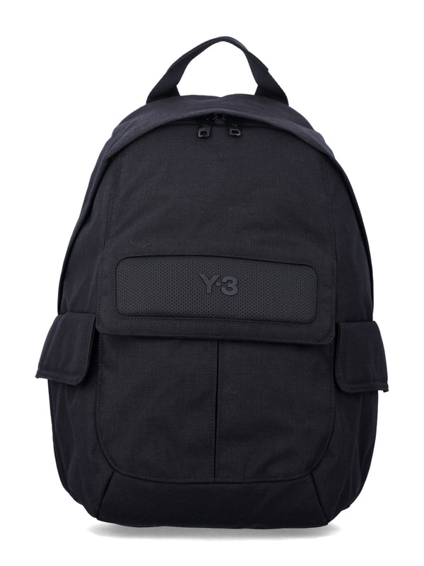 Y-3 Black Backpacks