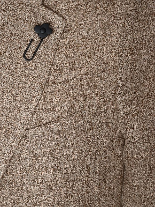 Boutonniere Single Linen Wool Jacket